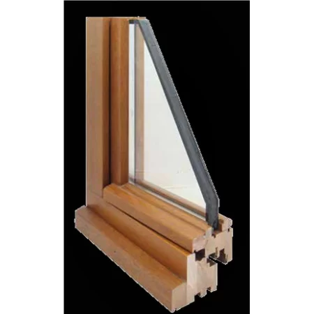 Porte Fenêtre Bois 2 Vantaux et son angle détaillé à prix d'usine