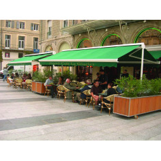 Store terrasse double pente autoporté motorisé XXL sur mesure