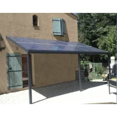 Carport abri de voiture SOLAIRE adossée