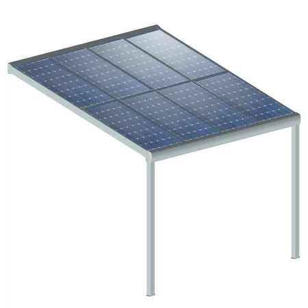 Carport abri de voiture SOLAIRE adossée