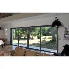 Coulissant à Galandage Aluminium 4 Vantaux