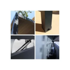 Pergola bioclimatique adossée solaire 2