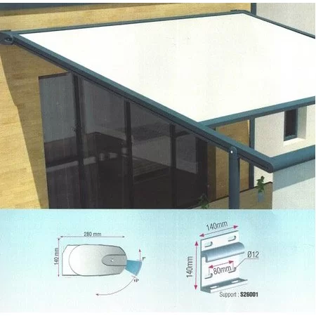 Store pergola 135 à toile enroulable