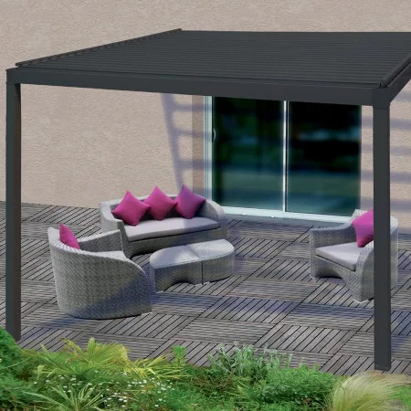 Pergola Bioclimatique Simple Lame Adossée Pas Cher