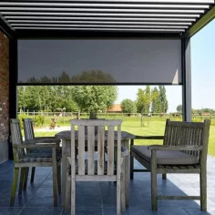 Store zip toile vertical pergola sur mesure Soltis ZIP
