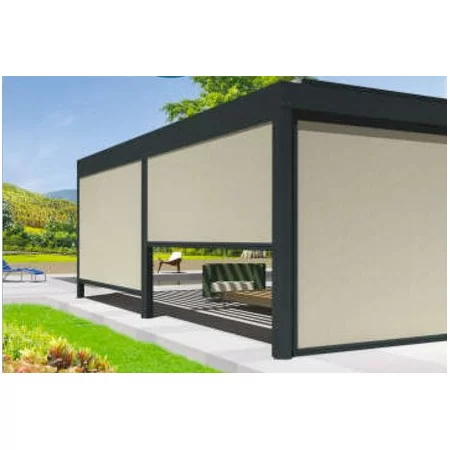 Store vertical pour pergola : édition Open ZIP haut de gamme