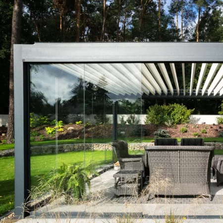 Rideau de Verre pour Pergola