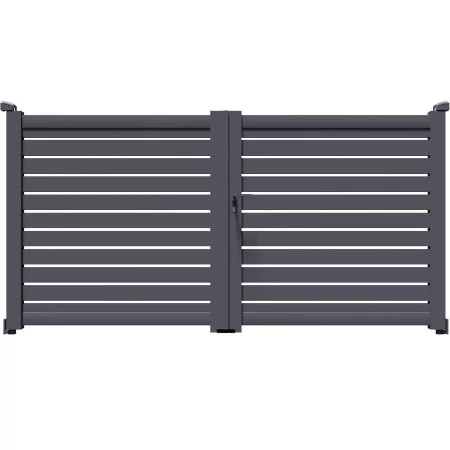 Ici vous trouverez votre portail aluminium classique à 2 battants TUC