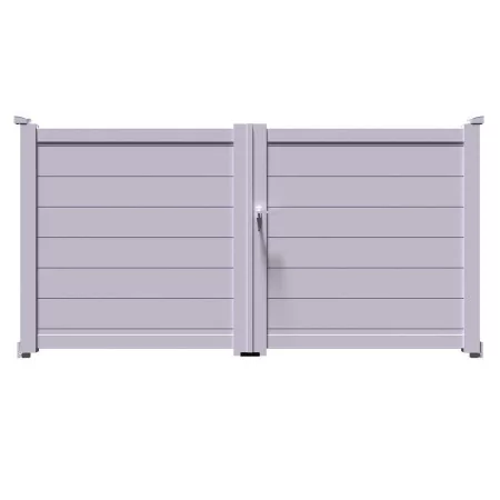 Un vrai Portail Battant pour vous ? Ici le modèle TIC entièrement en aluminium haut de gamme