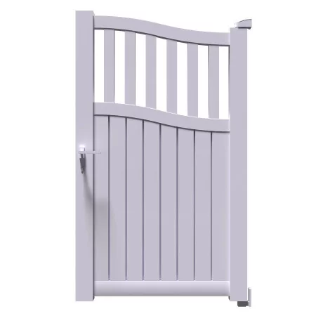 Le trés esthétique portillon aluminium TOC est disponible en de nombreuses teintes RAL