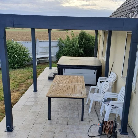 Pergola horizon top ilot toit polycarbonate