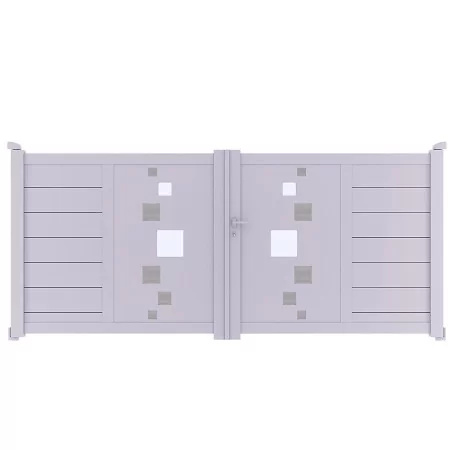 Achetez votre portail aluminium battant à 2 vantaux SOM à prix discount