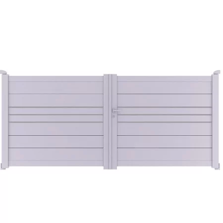 Achetez votre portail aluminium battant à 2 vantaux DEVON à prix vraiment discount