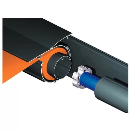 Gros plan sur enroulement Toile Pergola Solaire