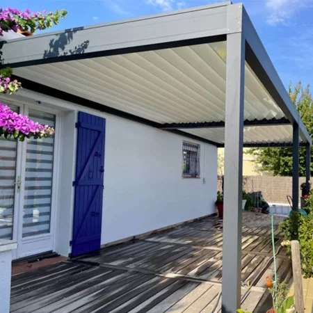 Meilleur Pergola Bioclimatique h2 Murale à Prix Discount