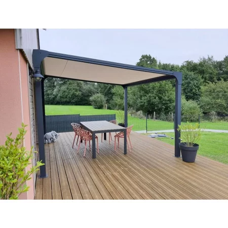 a prix fabricant direct usine cette pergola à toile haut de gamme
