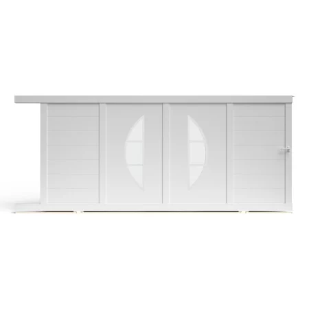 Voici le beau Portail Coulissant Alu BYL