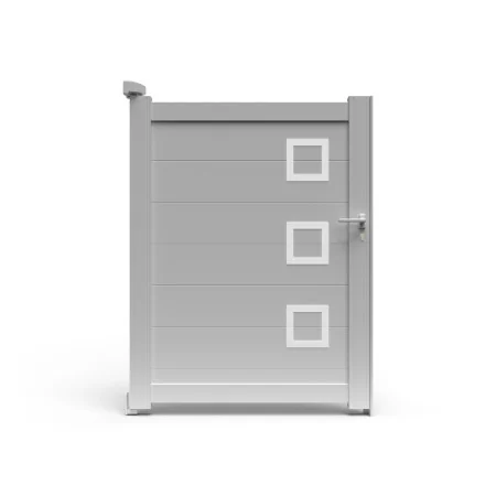 Trés design moderne le portillon tout aluminium CLAVER