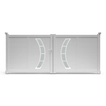 Portail 2 battants en aluminium haut de gamme DALL