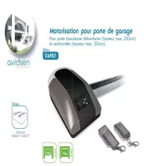 ensemble pas cher moteur porte de garage basculante ou sectionnelle Avidsen à prix d'usine pas cher délai rapide