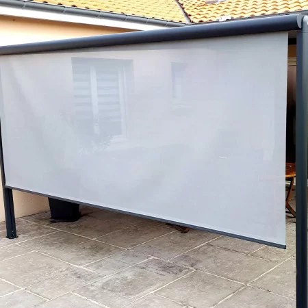 store mixte store banne avec pergola toile pas cher avec lambrequin déroulable
