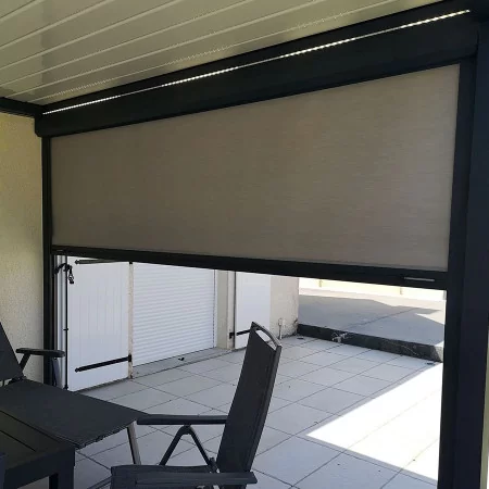 Store vertical pergola à toile enroulante et prix bas