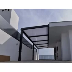 Vente de Pergola Adossée avec toit polycarbonate En Kit 2