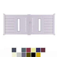 acheter ici le Portail en Alu à 2 Vantaux à Prix Pas Cher 2