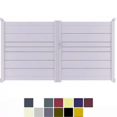 tout en alu à prix unité de fabrication Portail 2 Vantaux 2