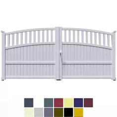 Portail Alu Ouvrant à deux vantaux en alu Direct Usine à prix trés juste 2