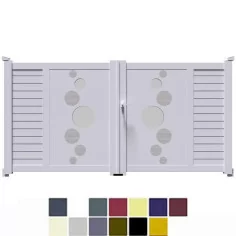 achetez vite votre Portail Ouvrant à 2 Vantaux en Aluminium finition soignée Haut de Série 2
