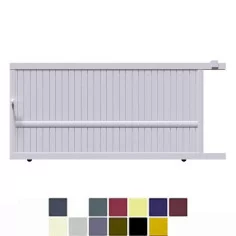 portail coulissant en aluminium au meilleur tarif direct usine fabrication 2