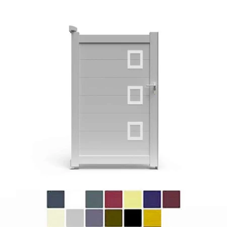 Trés design moderne le portillon tout aluminium CLAVER à prix usine