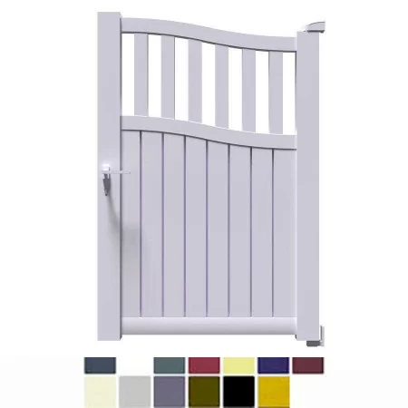 Le trés esthétique portillon aluminium TOC est disponible en de nombreuses teintes RAL à prix bas