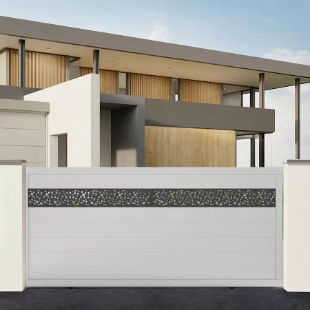 Portail BALERE coulissant en aluminium à prix attractif