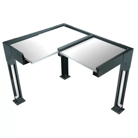 vue en coupe sur panneaux isolé carport abri voiture haut de gamme