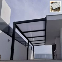 Vente de Pergola Adossée avec toit polycarbonate En Kit