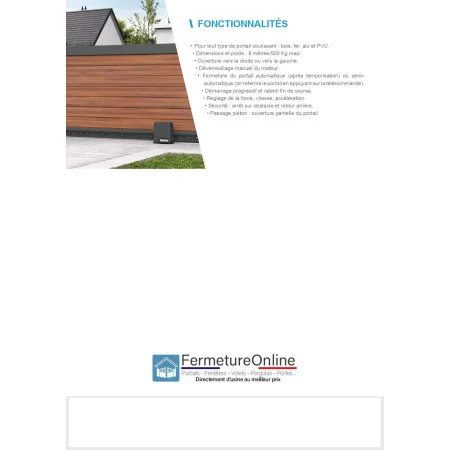 Motorisation pour grand portail coulissant OREA 550