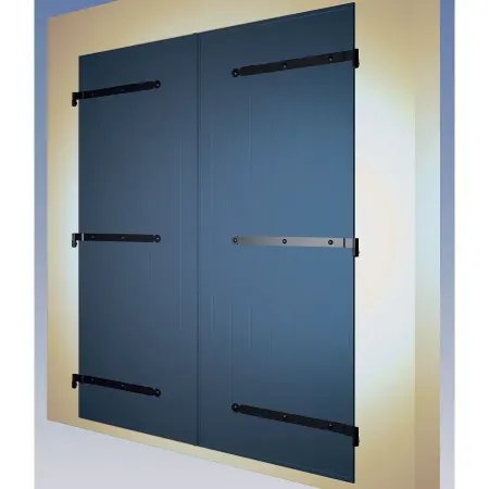 Voila le volet battant aluminium à 1 ou 2 vantaux à prix usine sans intermédiaire gris anthracite