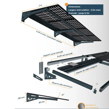 auvent photovoltaïque à prix direct usine