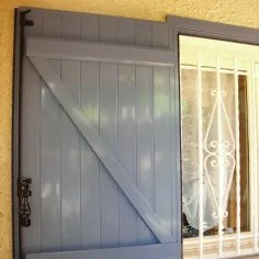 vVolet Battant en Aluminium à Prix Usine avec précadre gris anthracite 2