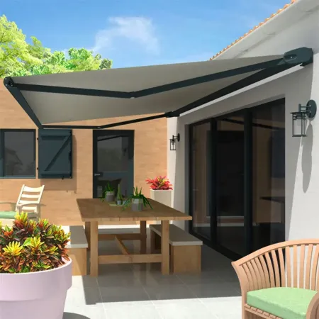 Banne à Cassette et sa toile grise