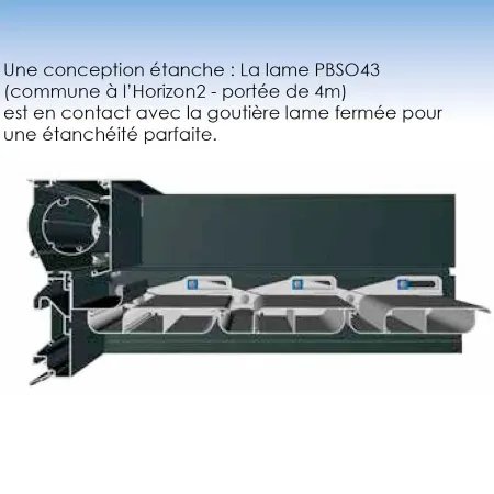 On voit ici la complexité du système de manipulation des lames orientables et rétractables