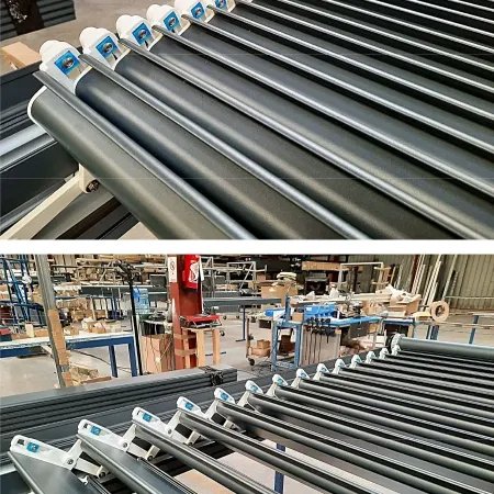 A l'ateleir de fabrication de la pergola auto-portée H5 bio rétractable haut de gamme