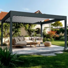 Pergola a Lames Accordéons ouvrante très haut de gamme à Prix Usine