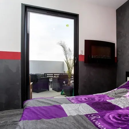 Galandage Aluminium Vitré à 1 Vantail pose en intérieur