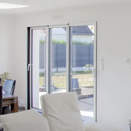 Châssis Coulissant Aluminium Pas Cher à 3 Vantaux en Alu