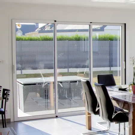 Baie Coulissante en aluminium Pas Cher à 3 Vantaux Direct Usine