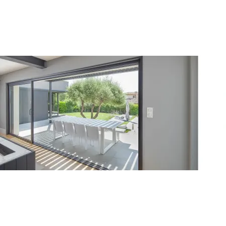 Coulissant Aluminium à Galandage à Deux Vantaux