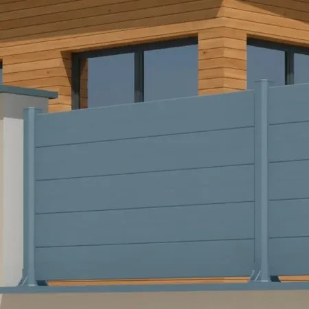 Cloture à Lames Horizontales en Aluminium de Qualité Française